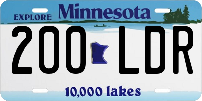 MN license plate 200LDR