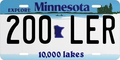 MN license plate 200LER