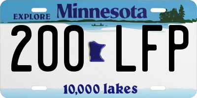 MN license plate 200LFP