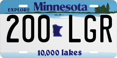 MN license plate 200LGR