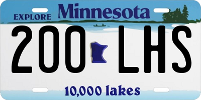 MN license plate 200LHS