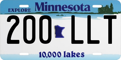 MN license plate 200LLT