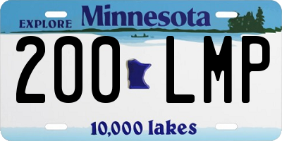 MN license plate 200LMP