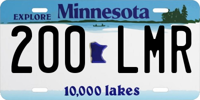 MN license plate 200LMR