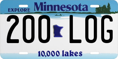 MN license plate 200LOG