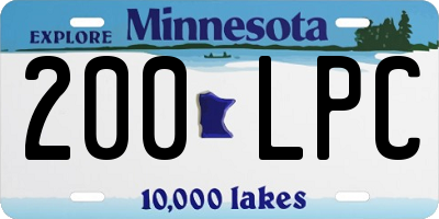 MN license plate 200LPC