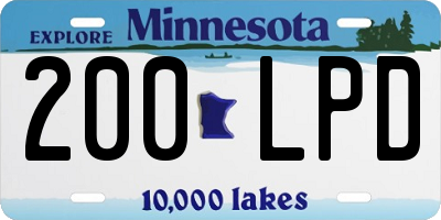 MN license plate 200LPD