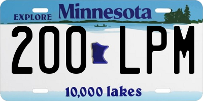 MN license plate 200LPM