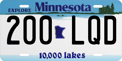 MN license plate 200LQD