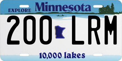 MN license plate 200LRM
