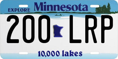 MN license plate 200LRP