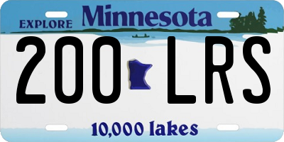 MN license plate 200LRS