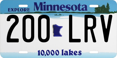 MN license plate 200LRV