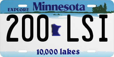 MN license plate 200LSI