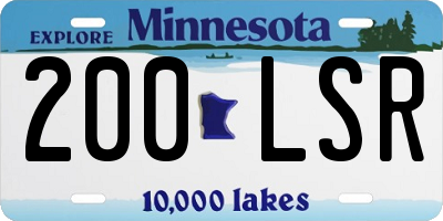 MN license plate 200LSR