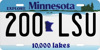 MN license plate 200LSU