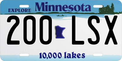 MN license plate 200LSX