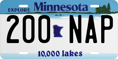 MN license plate 200NAP