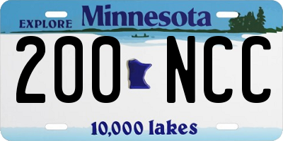 MN license plate 200NCC