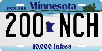 MN license plate 200NCH