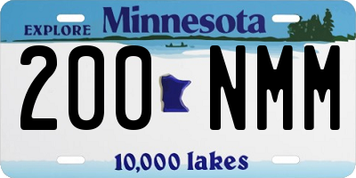 MN license plate 200NMM