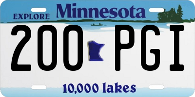 MN license plate 200PGI