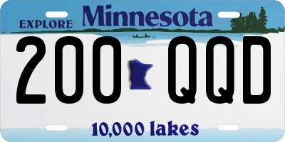 MN license plate 200QQD