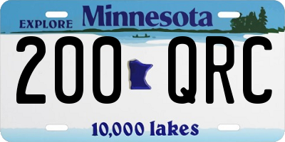 MN license plate 200QRC