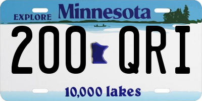 MN license plate 200QRI