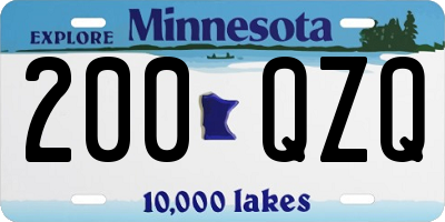 MN license plate 200QZQ