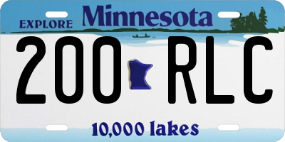 MN license plate 200RLC
