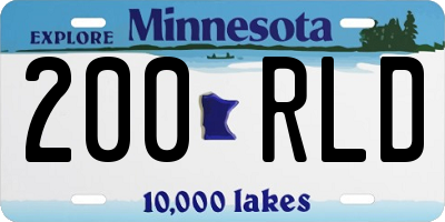 MN license plate 200RLD