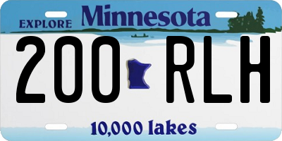 MN license plate 200RLH