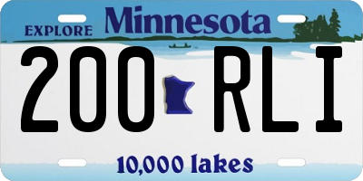 MN license plate 200RLI