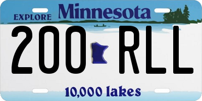 MN license plate 200RLL