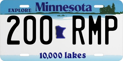 MN license plate 200RMP