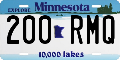 MN license plate 200RMQ