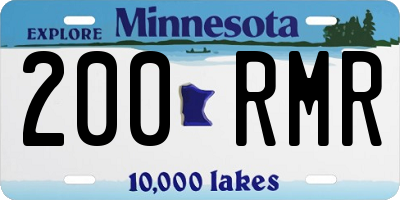 MN license plate 200RMR
