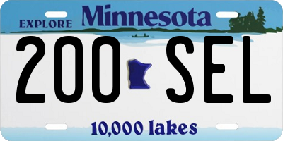 MN license plate 200SEL