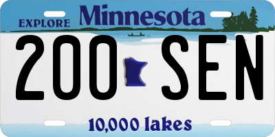 MN license plate 200SEN