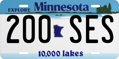 MN license plate 200SES