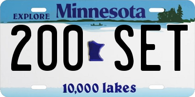 MN license plate 200SET