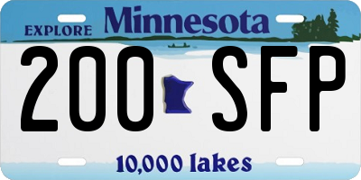 MN license plate 200SFP
