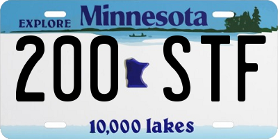 MN license plate 200STF