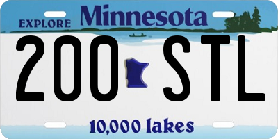 MN license plate 200STL