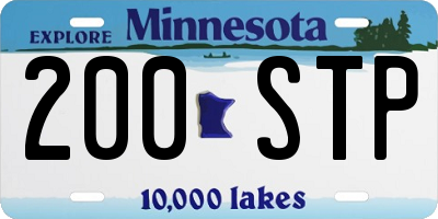 MN license plate 200STP