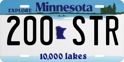 MN license plate 200STR