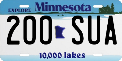 MN license plate 200SUA