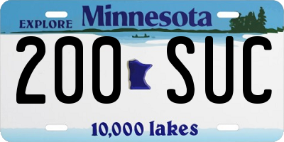 MN license plate 200SUC