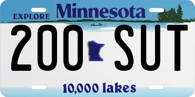 MN license plate 200SUT